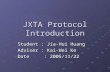 JXTA Protocol Introduction Student : Jia-Hui Huang Adviser : Kai-Wei Ke Date : 2005/11/22.