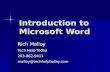 Introduction to Microsoft Word Rich Malloy Tech Help Today 203-862-9411malloy@techhelptoday.com.
