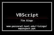 VBScript Tim Sirgo tsirgo/nmproject.ppt.