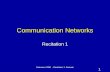 1 Netcomm 2006 - Recitation 1: Sockets Communication Networks Recitation 1.