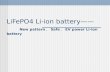 LiFePO4 Li-ion battery —— New pattern 、 Safe 、 EV power Li-ion battery.