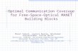 Optimal Communication Coverage for Free-Space-Optical MANET Building Blocks Murat Yuksel, Jayasri Akella, Shivkumar Kalyanaraman, Partha Dutta Electrical,