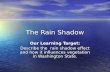 The Rain Shadow Our Learning Target: Describe the rain shadow effect and how it influences vegetation in Washington State.