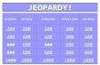 JEOPARDY! ScienceSocietyInternetTelevisionHistory 200 400 600 800 1000.