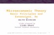 1 Microeconomic Theory Basic Principles and Extensions, 9e Copyright ©2005 by South-Western, a division of Thomson Learning. All rights reserved. By WALTER.