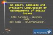 1 An Exact, Complete and Efficient Computation of Arrangements of Bézier Curves Iddo Hanniel – Technion, Haifa Ron Wein – Tel-Aviv University.