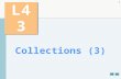1 L43 Collections (3). 2 OBJECTIVES  To use the collections framework interfaces to program with collections polymorphically.  To use iterators to “walk.