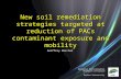 New soil remediation strategies targeted at reduction of PACs contaminant exposure and mobility National Environmental Research Institute Aarhus University.