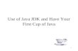 1 Use of Java JDK and Have Your First Cup of Java.