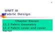 UNIT Ⅲ Fabric Design Chapter Eleven 11.1 Fabric Geometry 11.2 Fabric cover and cover factor.