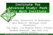 Institute for Advanced Study/ Park City Math Institute Jim King, University of Washington Gail Burrill, Michigan State University Peg Cagle, Los Angeles.