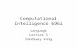 Computational Intelligence 696i Language Lecture 5 Sandiway Fong.