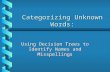 Categorizing Unknown Words: Using Decision Trees to Identify Names and Misspellings.