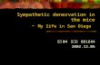 Sympathetic denervation in the mice ~ My life in San Diego 生科 04 楊慧儒 891644 2002.12.06.