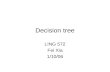 Decision tree LING 572 Fei Xia 1/10/06. Outline Basic concepts Main issues Advanced topics.