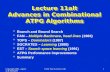Copyright 2001, Agrawal & BushnellVLSI Test: Lecture 11alt1 Lecture 11alt Advances in Combinational ATPG Algorithms  Branch and Bound Search  FAN – Multiple.