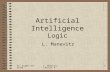 All rights reservedL. Manevitz Lecture 41 Artificial Intelligence Logic L. Manevitz.