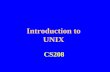 Introduction to UNIX CS208. What is UNIX? UNIX is an Operating System (OS). An operating system is a control program that allocates the computer's resources,
