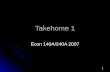 1 Takehome 1 Econ 140A/240A 2007. 2 Points about the Project Fitted values from Linear probability model, slides 3 & 4 Fitted values from Linear probability.