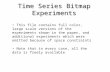 Time Series Bitmap Experiments This file contains full color, large scale versions of the experiments shown in the paper, and additional experiments which.