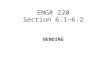 ENGR 220 Section 6.1~6.2 BENDING. Internal Forces.