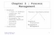 Understanding Operating Systems 1 Chapter 5 : Process Management Deadlock –7 Cases of Deadlock –Conditions for Deadlock –Modeling Deadlocks –Strategies.