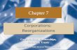 Chapter 7 Corporations: Reorganizations Corporations: Reorganizations Copyright ©2008 South-Western/Thomson Learning Corporations, Partnerships, Estates.