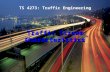 TS 4273: Traffic Engineering Traffic Stream Characteristics.