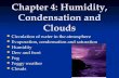 Chapter 4: Humidity, Condensation and Clouds Circulation of water in the atmosphere Circulation of water in the atmosphere Evaporation, condensation and.