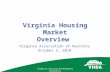 Virginia Housing Development Authority Virginia Housing Market Overview Virginia Association of Realtors October 2, 2010.