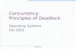 OS Fall’02 Concurrency: Principles of Deadlock Operating Systems Fall 2002.