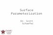 1 Dr. Scott Schaefer Surface Parameterization. Parameterization and Texturing 2/30.