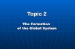 Topic 2 The Formation of the Global System. Themes: The changing historical form of political globalization The changing historical form of political.