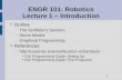 ENGR 101: Robotics Lecture 1 – Introduction Outline  The Scribbler's Sensors  Demo Modes  Graphical Programming References  richardson