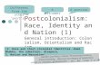 Postcolonialism: Race, Identity and Nation (1) General introduction: Colonialism, Orientalism and Racism [2. Race and (Post-)Colonial Identities –Homi.