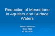 Reduction of Mesotrione in Aquifers and Surface Waters Amber Grandprey Chem 4101 10 Dec 2010.