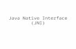 Java Native Interface (JNI). JNI Linking Java and C code.