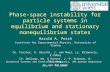 Phase-space instability for particle systems in equilibrium and stationary nonequilibrium states Harald A. Posch Institute for Experimental Physics, University.