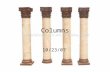 Columns 10/23/07. Topics to discuss Columns –Failure of columns –Moment of Inertia –Buckling –Column Shapes Bearing Walls.