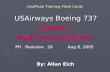 Unofficial Training Flash Cards USAirways Boeing 737 Chapter 2 Bold Face Limitations PH Revision: 26 Aug 8, 2005 By: Allan Eich.