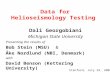 Data for Helioseismology Testing Dali Georgobiani Michigan State University Presenting the results of Bob Stein (MSU) & Åke Nordlund (NBI, Denmark) with.