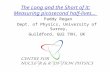 The Long and the Short of it: Measuring picosecond half-lives… Paddy Regan Dept. of Physics, University of Surrey, Guildford, GU2 7XH, UK e-mail: p.regan@surrey.ac.uk.