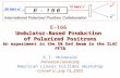 Undulator-Based Production of Polarized Positrons An experiment in the 50 GeV Beam in the SLAC FFTB E-166 Undulator-Based Production of Polarized Positrons.