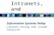 1 Chapter 5 Electronic Commerce, Intranets, and Extranets Information Systems Today Leonard Jessup and Joseph Valacich.