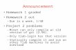 Announcement Homework 1 graded Homework 2 out –Due in a week, 1/30 Project 2 problems –Minet can only compile w/ old version of gcc (2.96). –Only tlab-login.