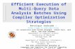 Efficient Execution of Multi-Query Data Analysis Batches Using Compiler Optimization Strategies Henrique Andrade – hcma (in conjunction.