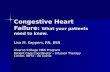 Congestive Heart Failure : What your patients need to know. Lisa M. Kappers, RN, BSN Alverno College MSN Program Patient Care Coordinator – Infusion Therapy.