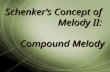 Schenker’s Concept of Melody II: Compound Melody.