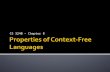CS 3240 – Chapter 8.  Is a n b n c n context-free? CS 3240 - Properties of Context-Free Languages2.