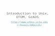 Introduction to Unix, DTDM, GrADS fovell/ AOSC115